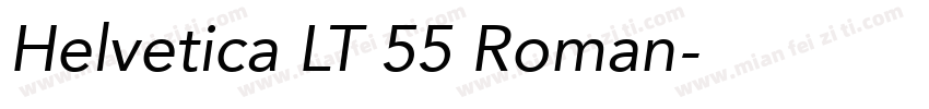 Helvetica LT 55 Roman字体转换